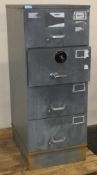 4 drawer combination filing cabinet