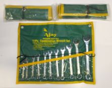 3x Ajay 11pc Combination Wrench Sets