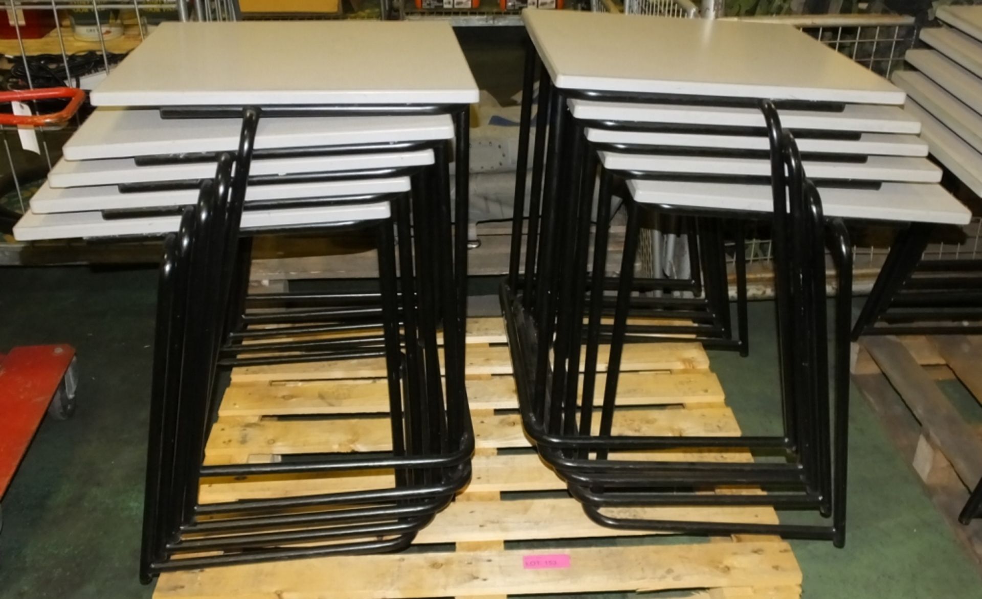 10x Square stacking tables