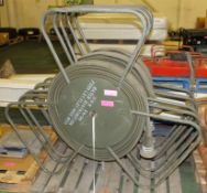 3x 75mm Layflat hose water distribution reels - 76mm x 50M Angus Super Aquaduct