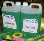 2x Rosco 5Ltr bottles Fog Fluid