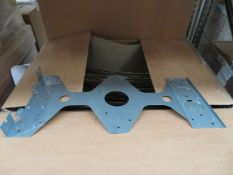 BOILER WALL BRACKETS; APPROX QTY 24 AND BOILER BASE PANELS; APPROX QTY 10
