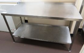 STAINLESS STEEL PREP TABLE