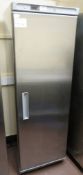 MODEL HR400 STAINLESS STEEL UPRIGHT SINGLE DOOR FRIDGE