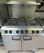 FALCON DOMINATOR SIX BURNER GAS HOB AND OVEN