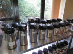 12 X ASSORTED STAINLESS STEEL FLASKS