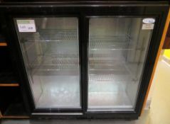 INTERLEVIN DOUBLE SLIDING DOOR UNDERCOUNTER FRIDGE