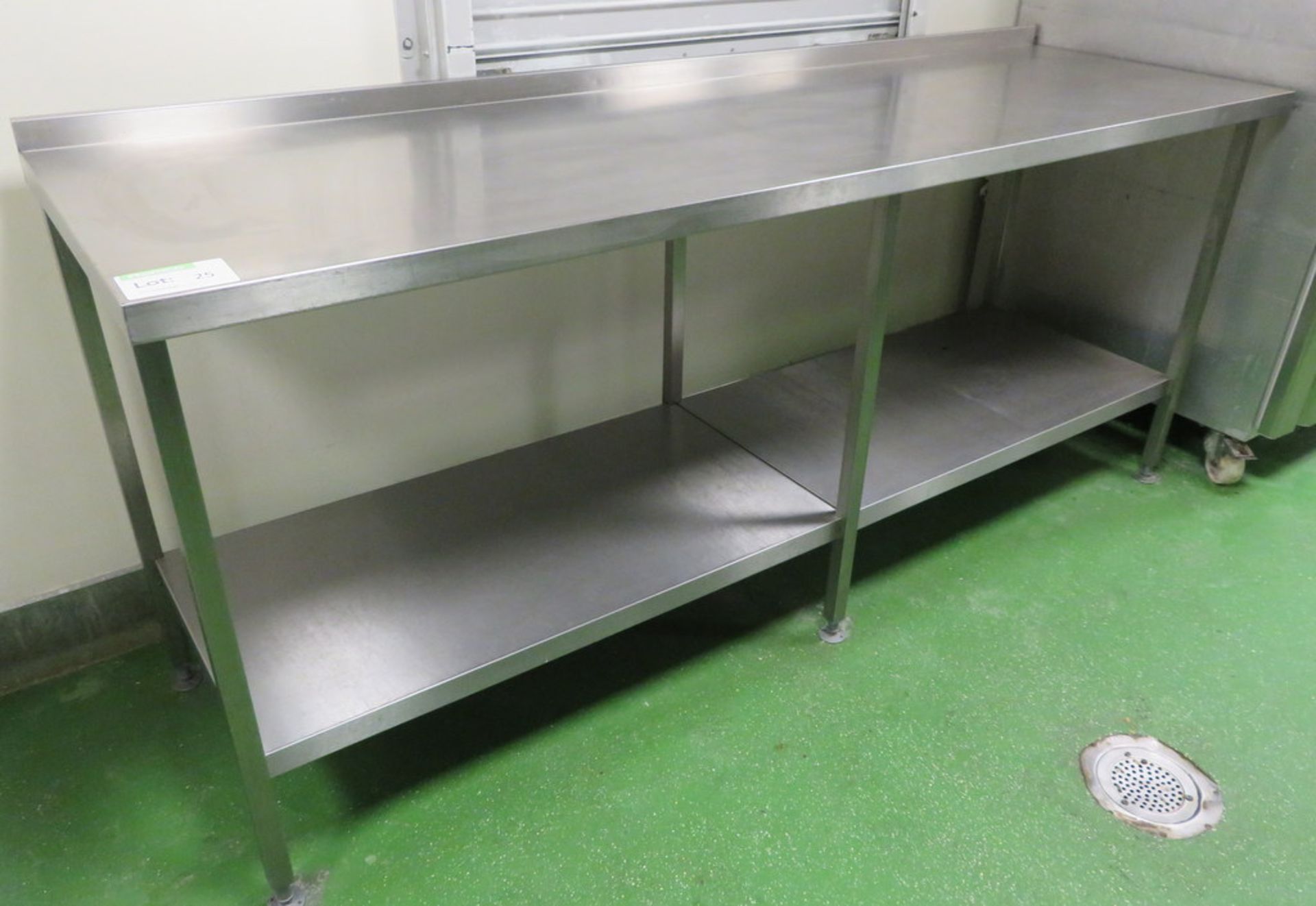 STAINLESS STEEL PREP TABLE