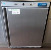 UNIFROST MODEL F200S STAINLESS STEEL UNDERCOUNTER FREEZER