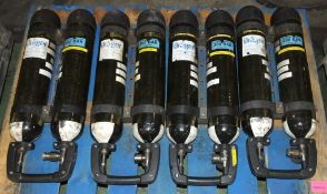 4x Drager 300 Bar dual cylinder assemblies