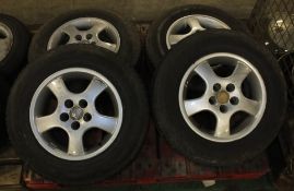 4x OZ VW 14" Alloy Wheels & Tires