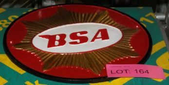 Cast Sign - BSA