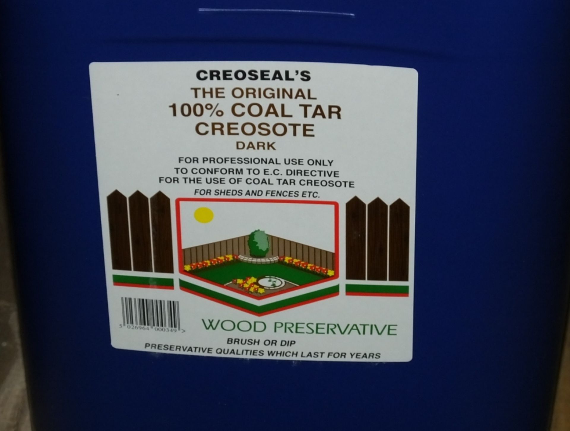 Creoseals The Original 100% Coal Tar Creosote - 20ltr - 3 tubs - Image 2 of 2