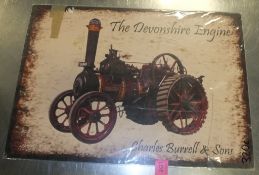 Tin Sign 700 x 500 - The Devonshire Engine