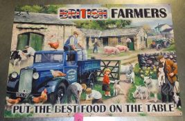 Tin Sign 700 x 500 - British Farmers
