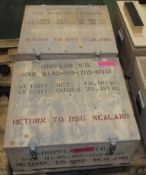 2x Wooden storage crates - 530 x 485 x 200