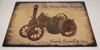 Tin sign - The Devonshire Engine