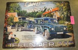 Tin Sign 700 x 500 - Land Rover Defender 110