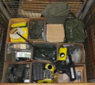 Militaria - glowstick holders, markers, metal detector, Vehicle ID IR Beacons, pouches, ba