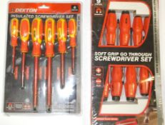 2x Dektron screwdriver sets