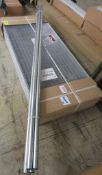 Chrome Legs, & Grey 4 Shelf Racking 115x50x170cm (LxDxH)