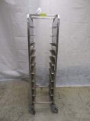 Stainless Steel Trolley 10 Shelf 43x57x166cm (LxDxH)