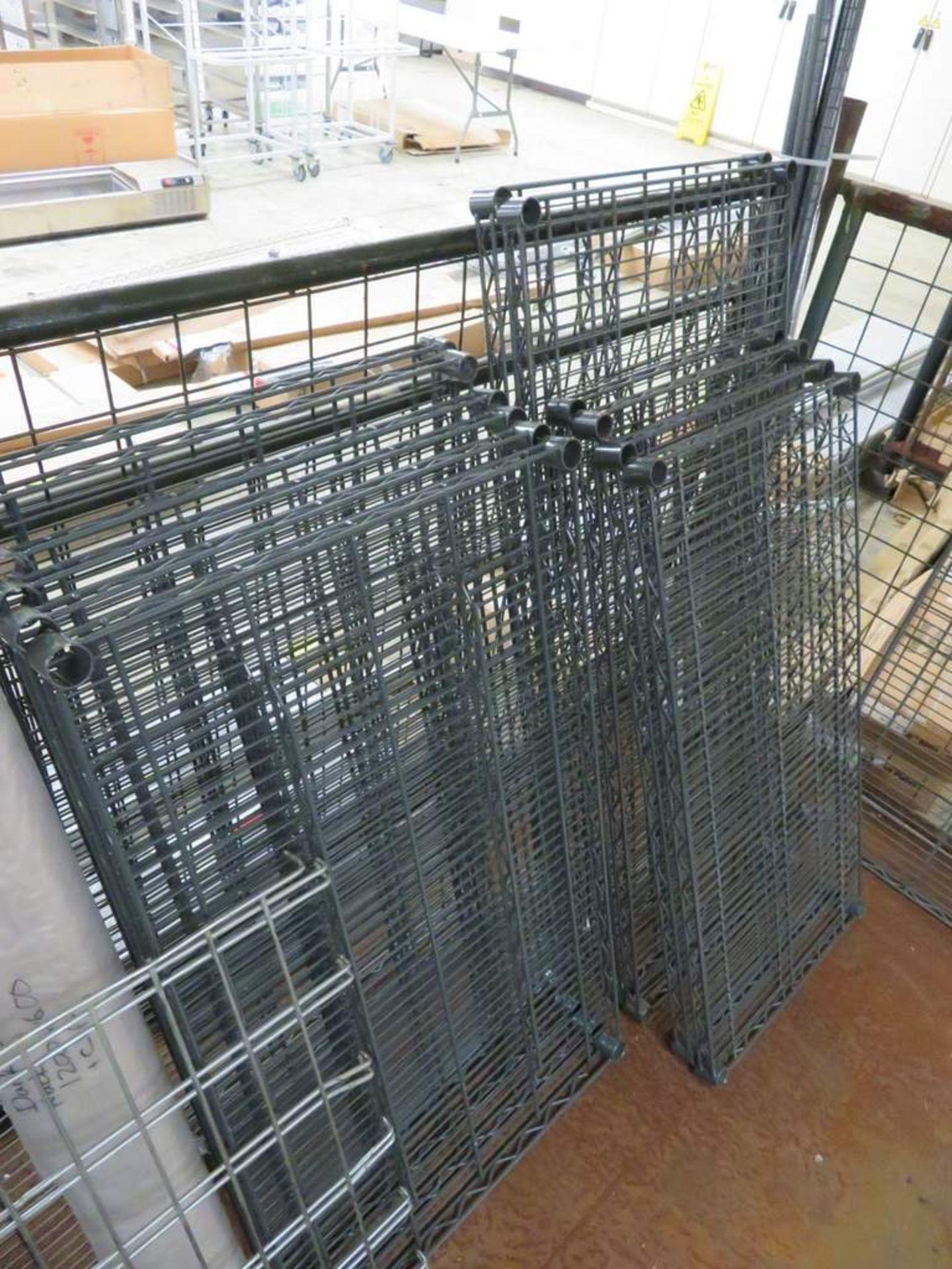 Various Chrome & Grey Legs, Mixed Size OF Shelf Racking - Image 6 of 7