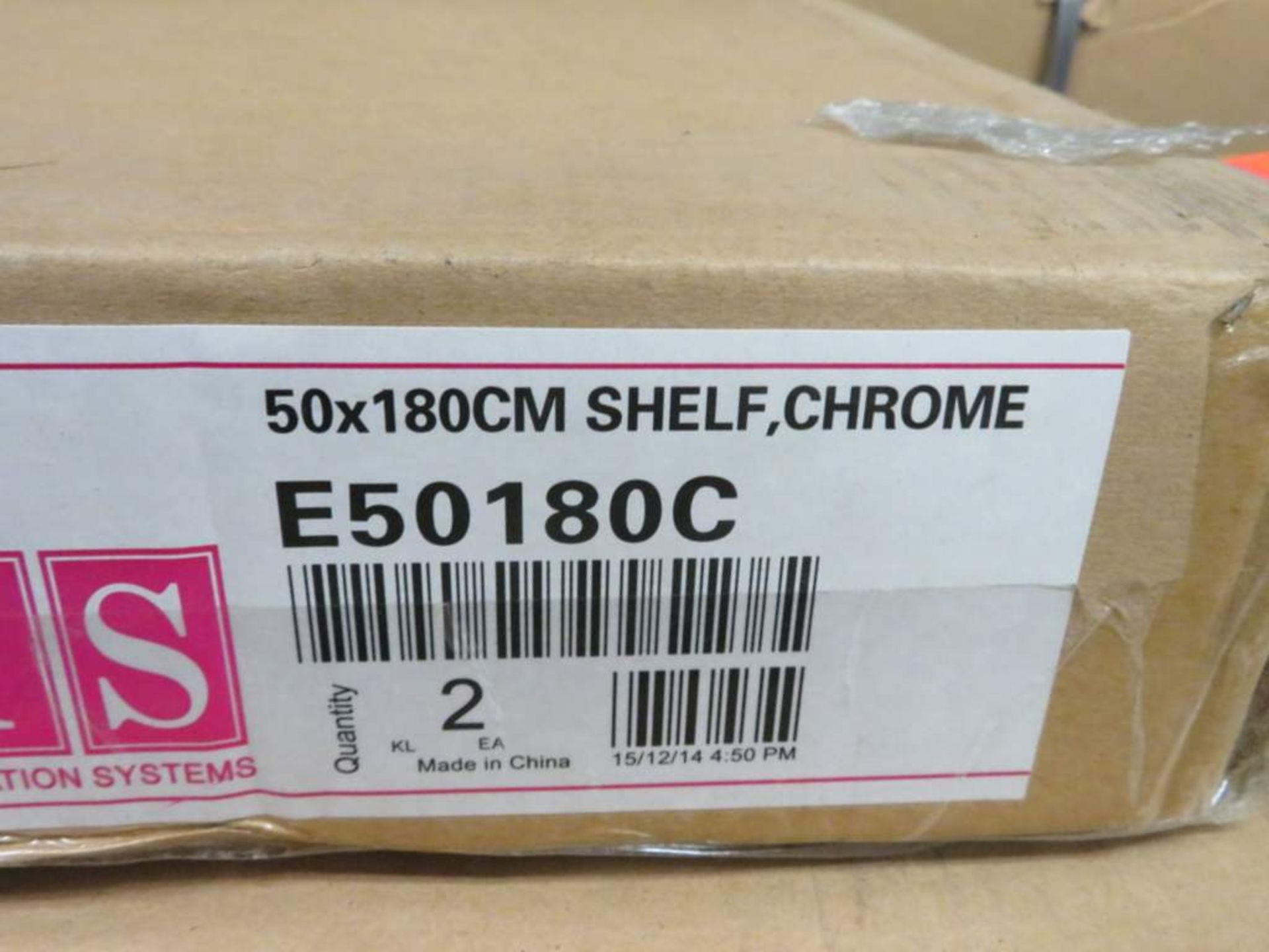 Chrome, Racking 4 Shelf, 180x50x182cm (LxDxH) - Image 4 of 6
