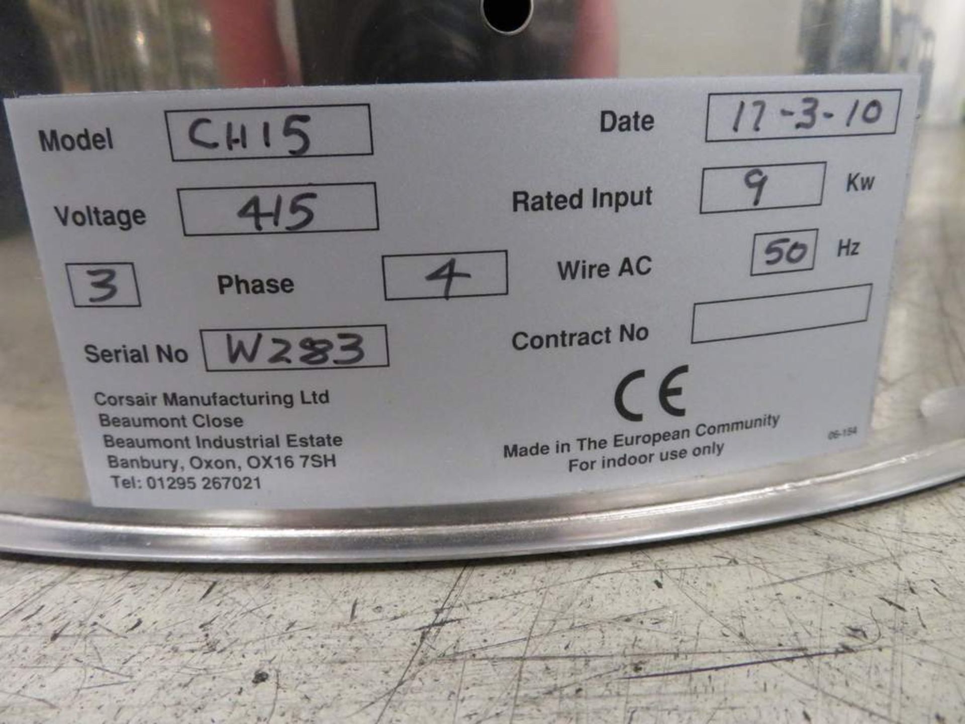 Corsair Hotlock, CH15, Bulk Water Boiler, 15 Gallon - Image 6 of 6
