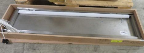Stainless Steel Counter Top with Light 120x32x4cm (LxDxH)