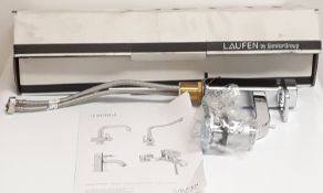 Laufen 3.1121.1.004.111.1 Quadriga Single Lever Basin Mixer Tap With Pop Up Waste Chrome