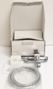 Laufen 3.2121.2.004.144.1 Quadriga Single Lever Bath Mixer Tap with Hose kit