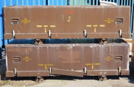 2x Munitions Case 2200 x 600 x 700mm.