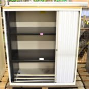 Storage Cupboard with Roller Doors - In need of repair.