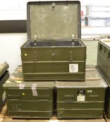 3x Aluminium Carry Cases - Approx 800 x 600 x 400mm.