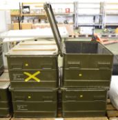 4x Aluminium Carry Cases - Approx 800 x 600 x 400mm.