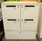 Postal Cupboard with Drawer Under.