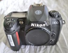 Nikon, Digital Camera D100 - No Battery - Battery Cover Plate Missing.