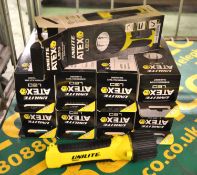 9x Unilite Atex LED Flashlights.