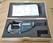 Mitutoyo 0 to 1.2" Micrometer 0.00005" 0.001mm.