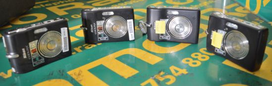 4x Nikon Coolpix L12 Cameras.