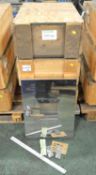 3x Boxes Hedinair Double Industrial Oven Doors - 6 Doors & Fittings in total.