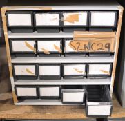 Small Storage Cabinet with 16 drawers.