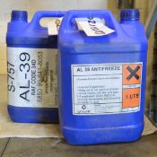 2x 5ltr AL 39 Antifreeze - COLLECTION ONLY.