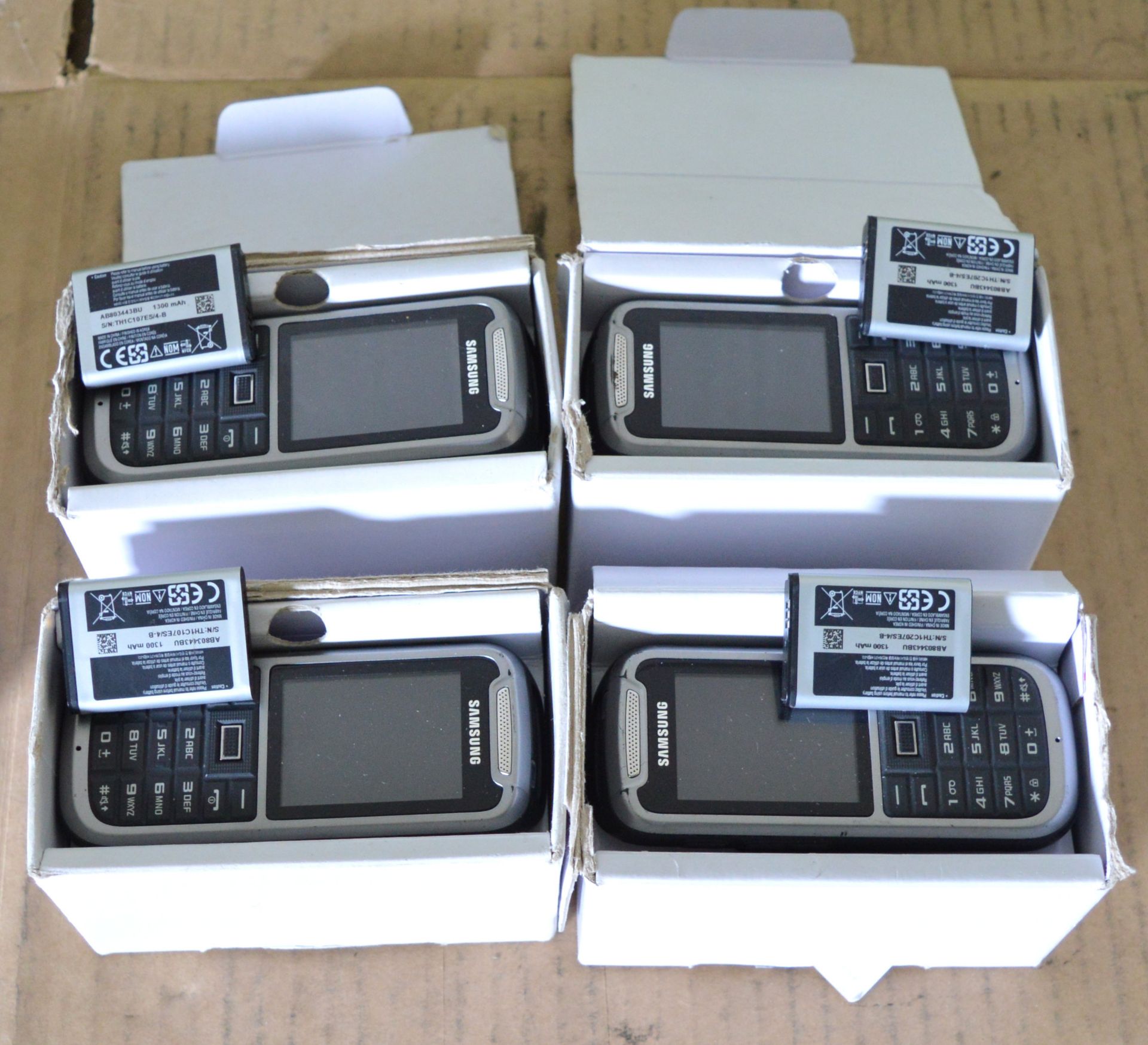 4x Samsung GT-C3350 Mobile Phones.