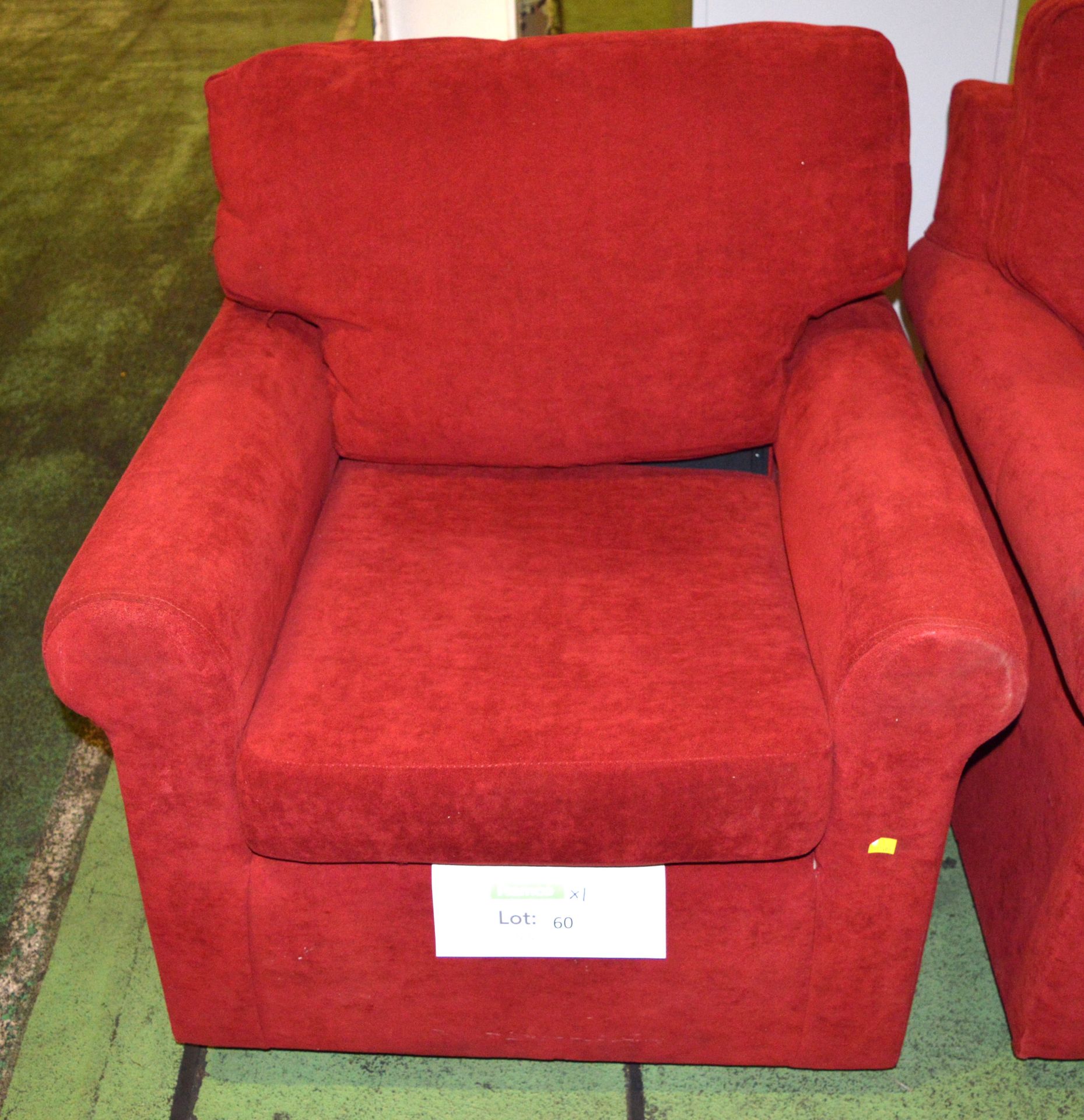 Red Easy Chairs.