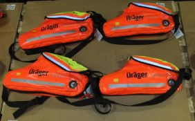 4x Drager Saver CF10 Breathing Apperatus