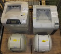 4x Office printers - HP, Max