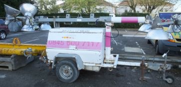 Amida AL4050D-4MH Trailer mounted Mobile 4-light Unit Telescopic Mast 9'-29' Diesel engine