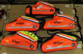 5x Drager Saver CF10 Breathing Apperatus